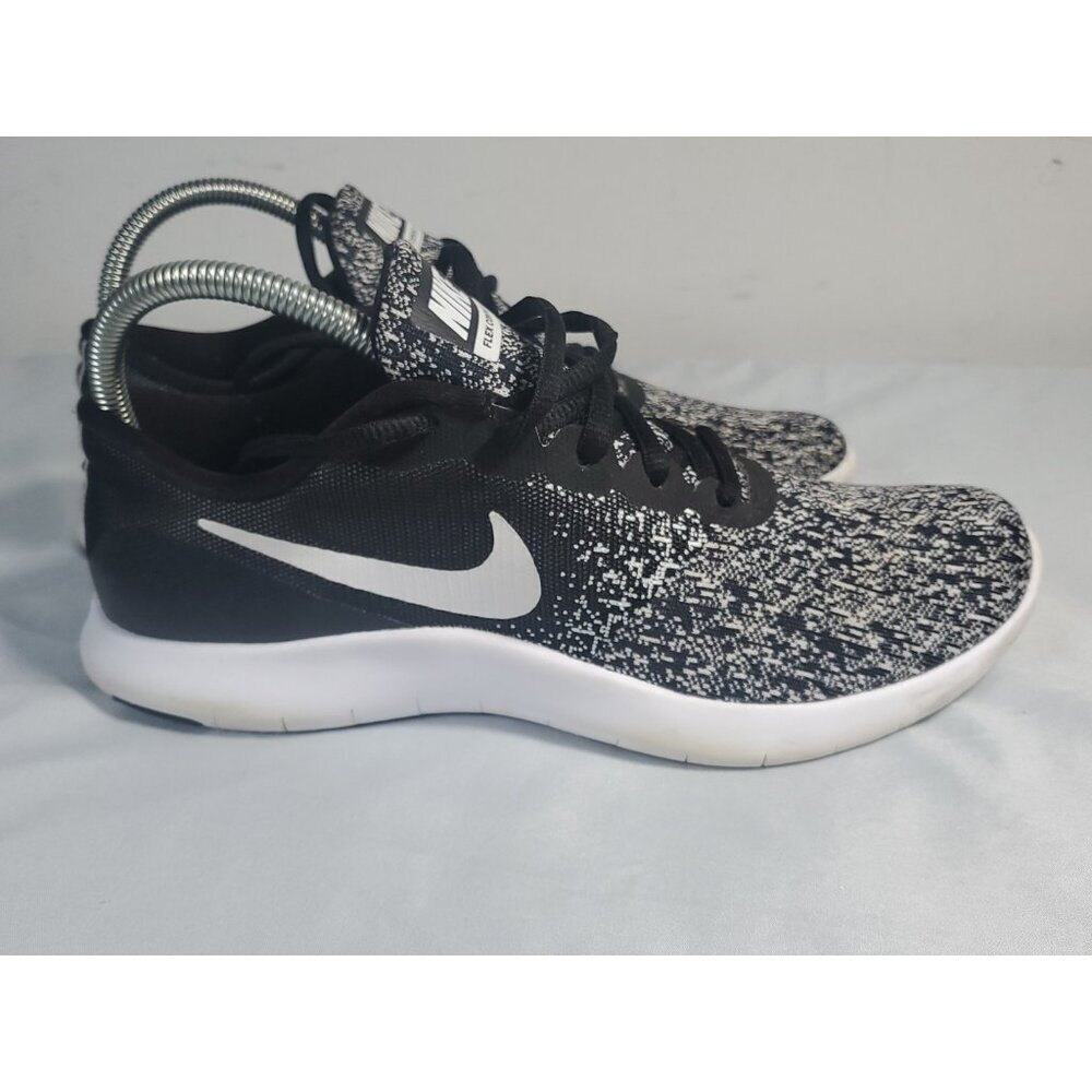 Nike Flex Contact Sneakers Women's Size 8.5 Black White 908995-002 - Picture 9 of 14